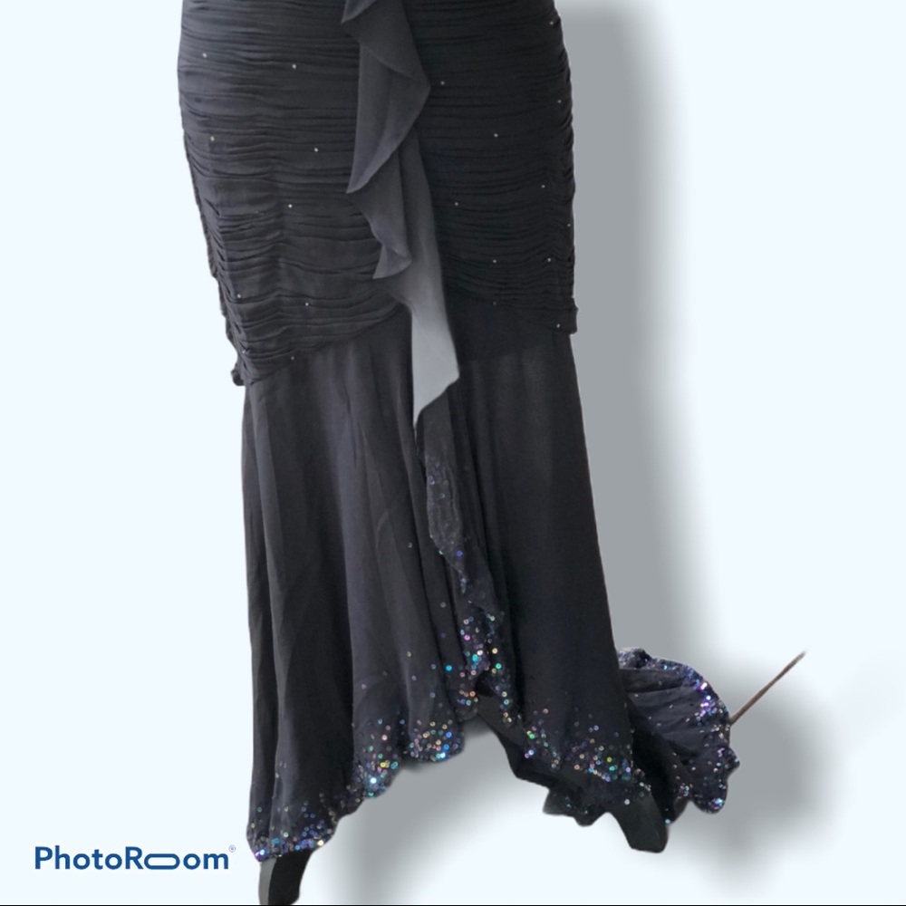 Cache | Sequined Cocktail Floor Length Dress - image 4